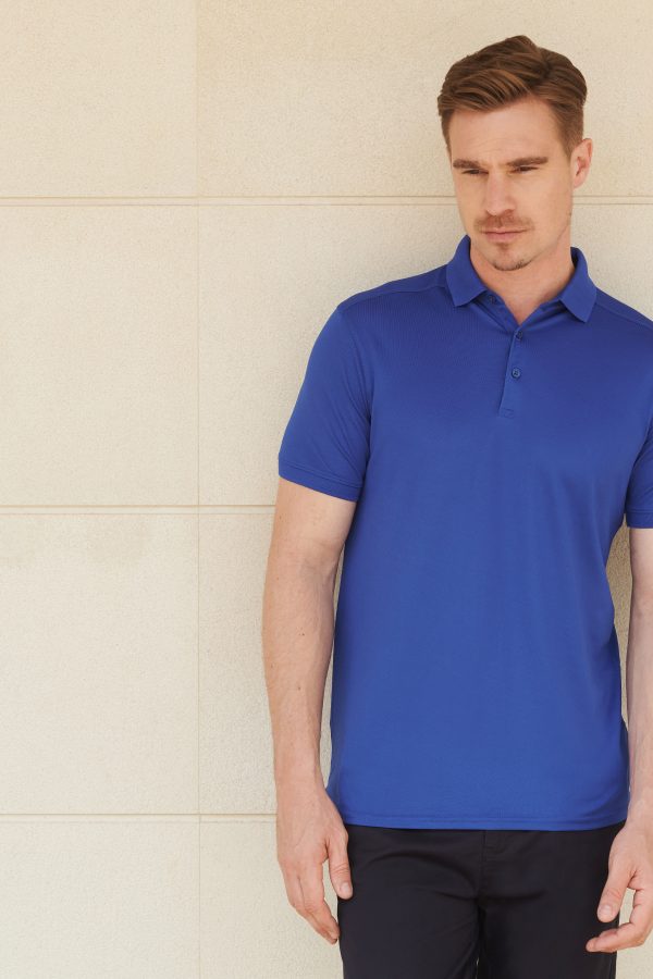henbury H460 MEN’S SLIM FIT STRETCH POLO SHIRT + WICKING FINISH