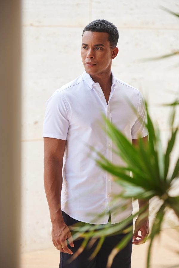 Henbury H517S MEN’S MODERN S/S OXFORD SHIRT – SLIM FIT