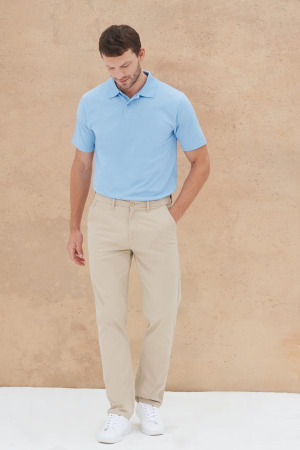 henbury H650 MEN’S STRETCH CHINO WITH FLEX WAISTBAND