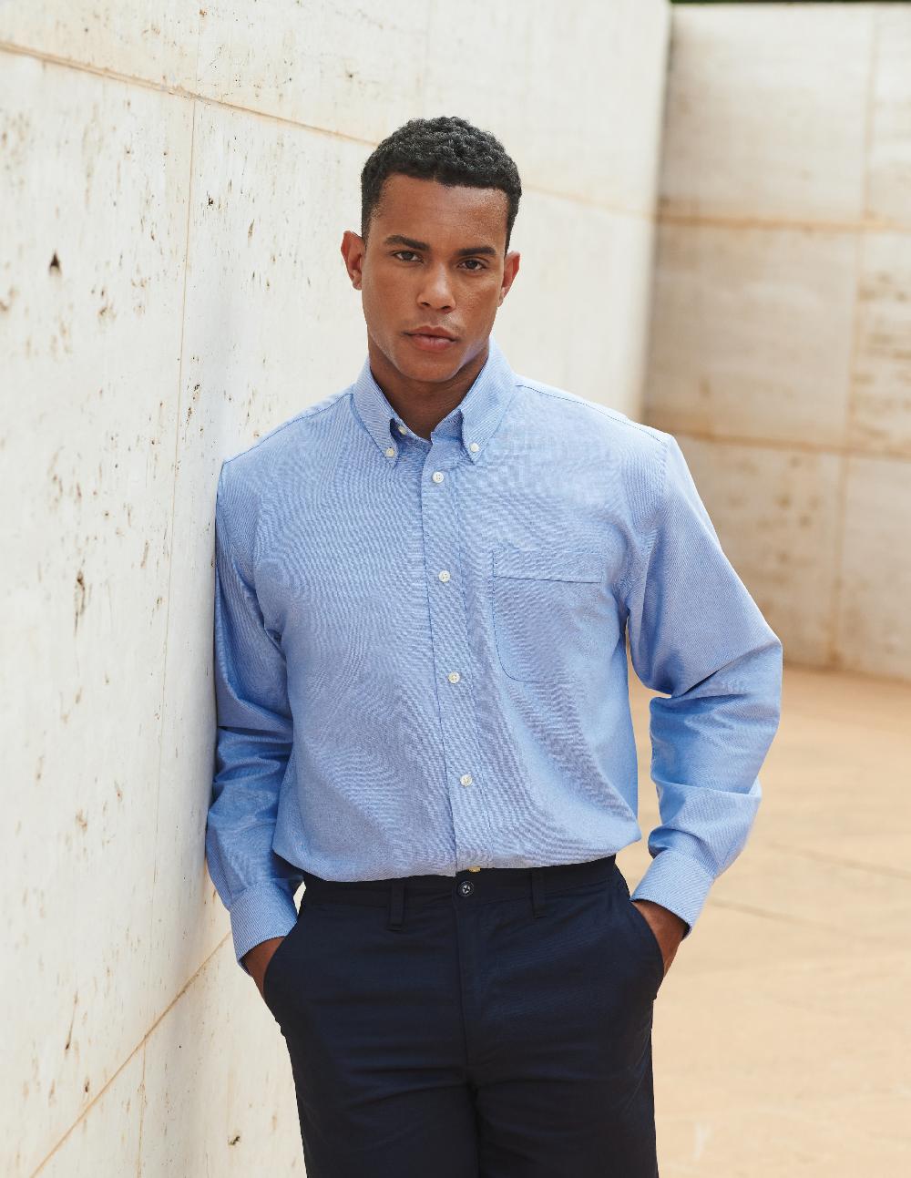 henbury H510 MEN’S CLASSIC L/S OXFORD SHIRT