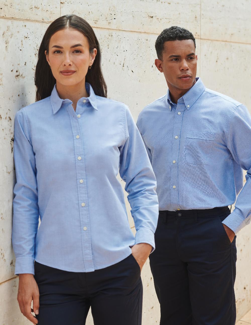 Henbury H511 LADIES’ CLASSIC L/S OXFORD SHIRT