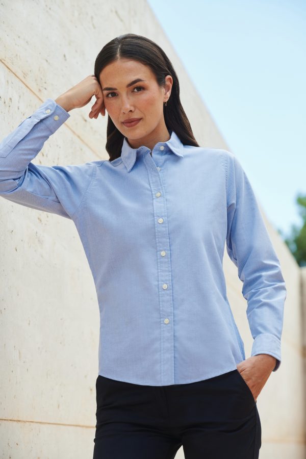 henbury H511 LADIES’ CLASSIC L/S OXFORD SHIRT