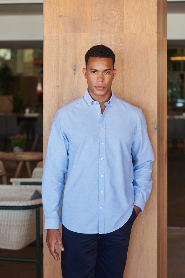 henbury H512C MEN’S MODERN L/S OXFORD – CLASSIC FIT