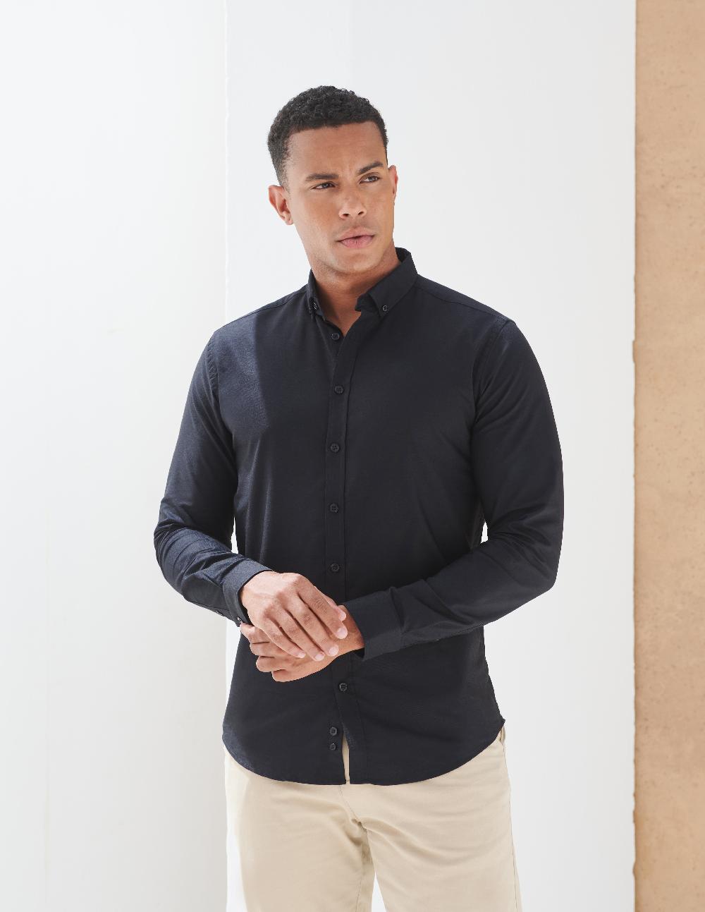 henbury H512S MEN’S MODERN L/S OXFORD – SLIM FIT