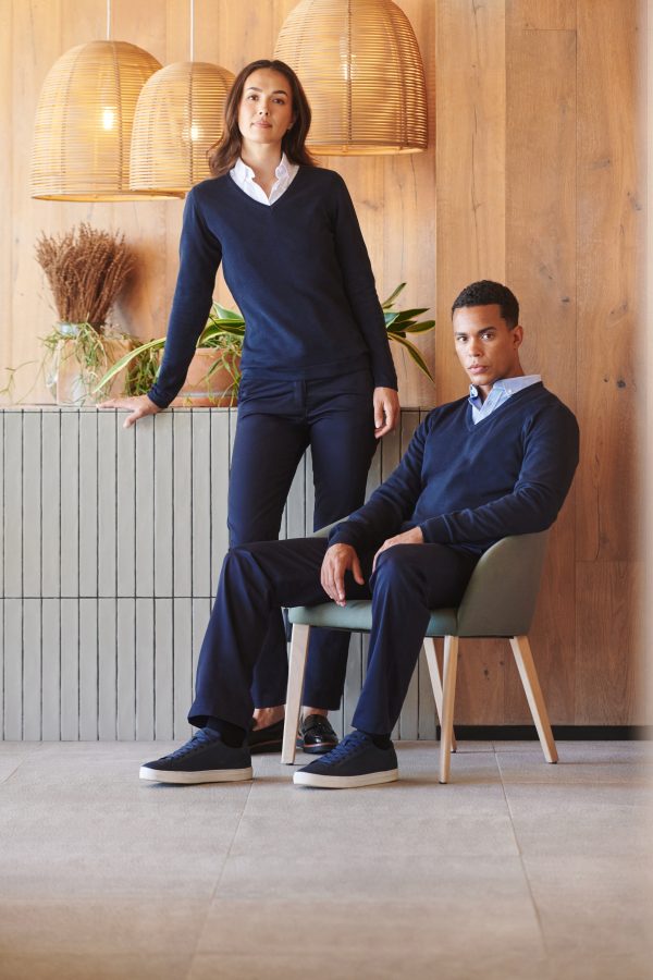 Henbury H720 MEN’S 12gg V-NECK JUMPER