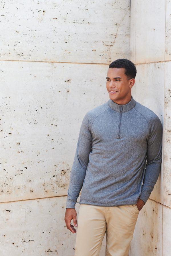 Henbury H862 1/4 ZIP TOP WITH WICKING FINISH
