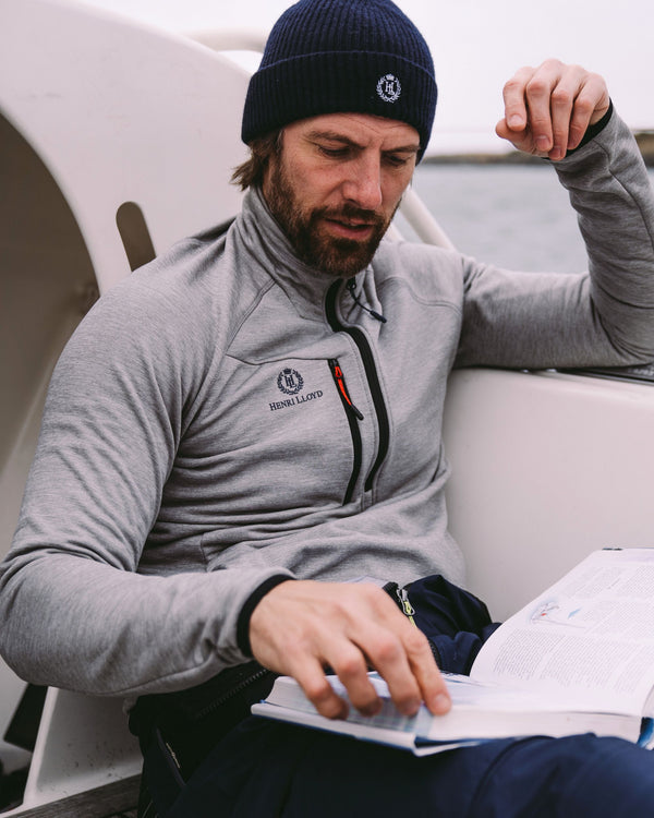 Henri Lloyd Aktiv Stretch 1/2 Zip - Grey Marl