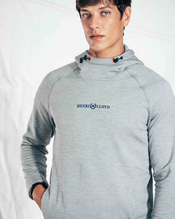 Henri Lloyd Aktiv Stretch Logo Hood - Grey Marl