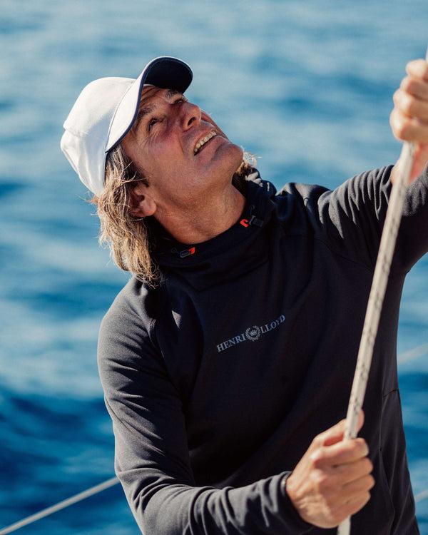 Henri Lloyd Aktiv Stretch Logo Hood - Victoria Blue