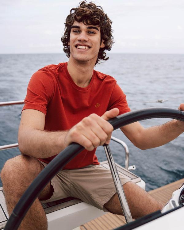 Henri Lloyd Cowes T Shirt - Freo Red