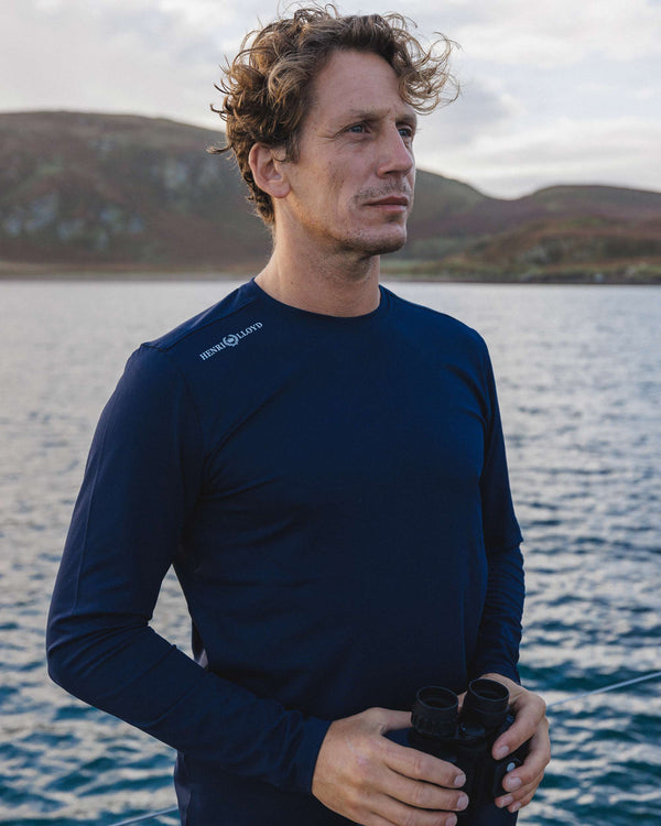 Henri Lloyd Dri-Fast Long Sleeve Tee - Navy Blue