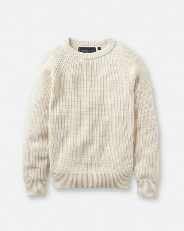 henri lloyd Golant Ribbed Crew - Ecru