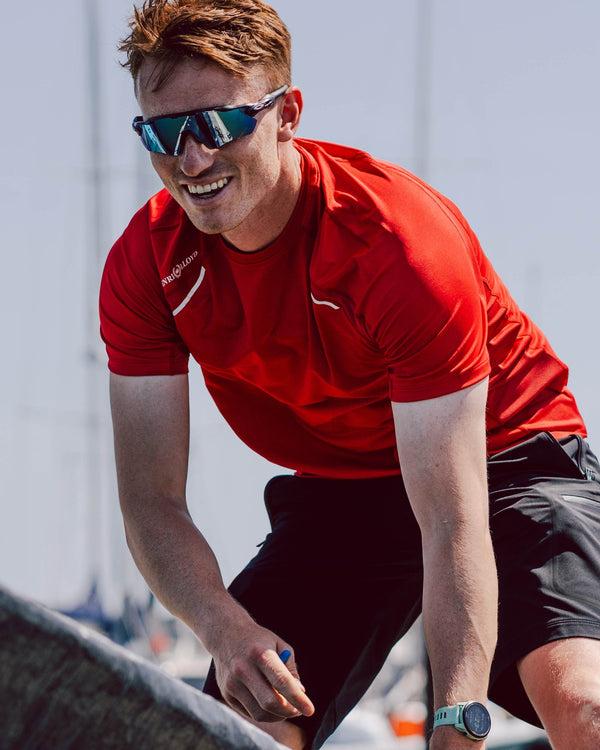 Henri Lloyd Men's Dynamic Dri Fast Tee - Red