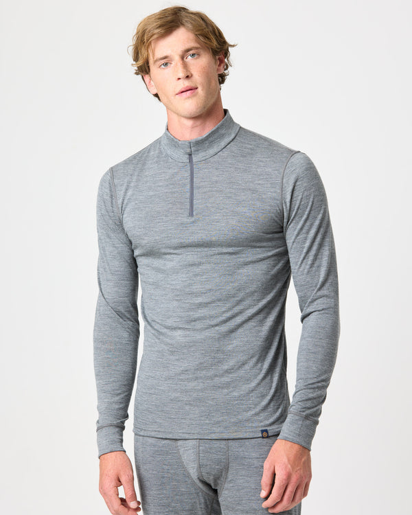 Henri Lloyd Merino 200 Zip Top - Grey