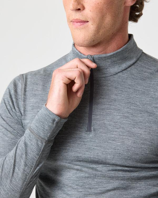 Henri Lloyd Merino 200 Zip Top - Grey