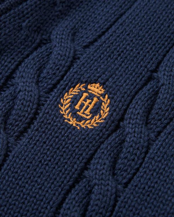 Henri Lloyd Trafford V-Knit Jumper - Navy Blue