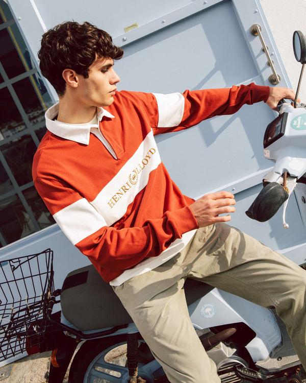 Henri Lloyd Voyager Rugby Shirt - Freo Red