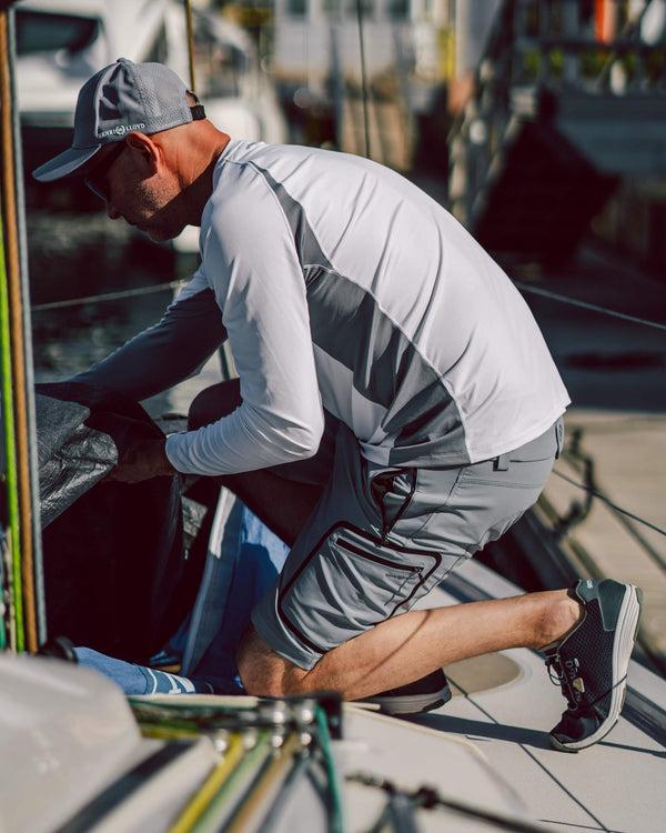 Henri Lloyd Men's Dynamic Dri Fast Long Sleeve Tee - Ice