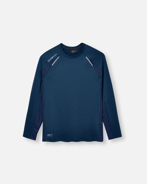henri lloyd Men's Dynamic Dri Fast Long Sleeve Tee - Navy Blue