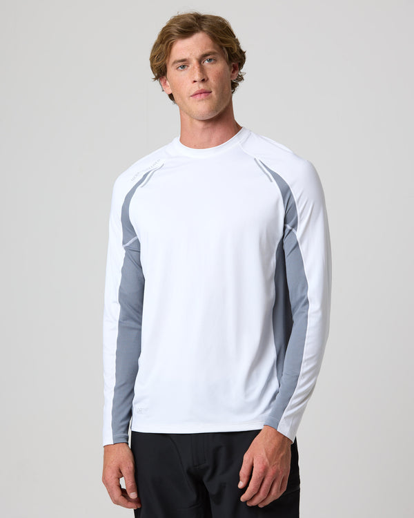 Henri Lloyd Men's Dynamic Dri Fast Long Sleeve Tee - White