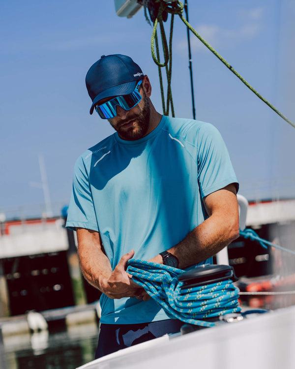 Henri Lloyd Men's Dynamic Dri Fast Tee - Caribbean Sea