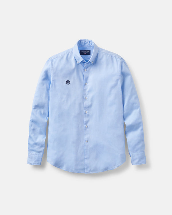 henri lloyd Men's Henri Oxford Shirt 2.0 - Light Blue