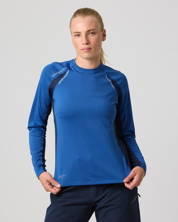 Henri Lloyd Women's Dynamic Dri Fast Long Sleeve Tee - Cygnet Blue