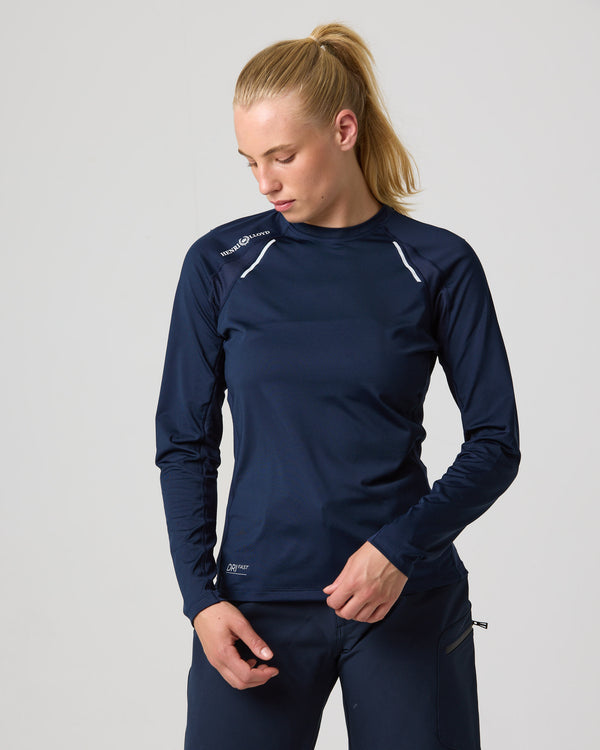 Henri Lloyd Women's Dynamic Dri Fast Long Sleeve Tee - Navy Blue