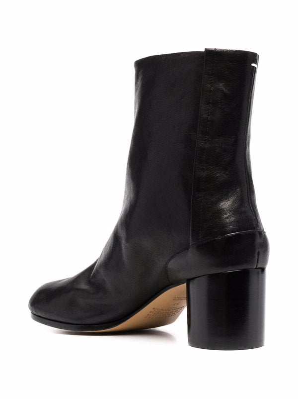 Henrik Vibskov 60mm Vintage Leather Tabi Boot - Black