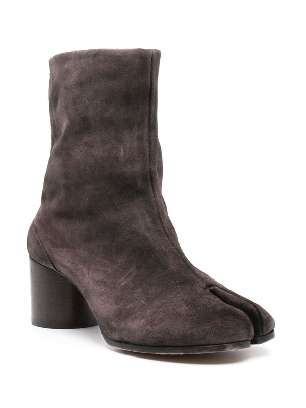Henrik Vibskov 60mm Vintage Leather Tabi Boot - Dark Brown