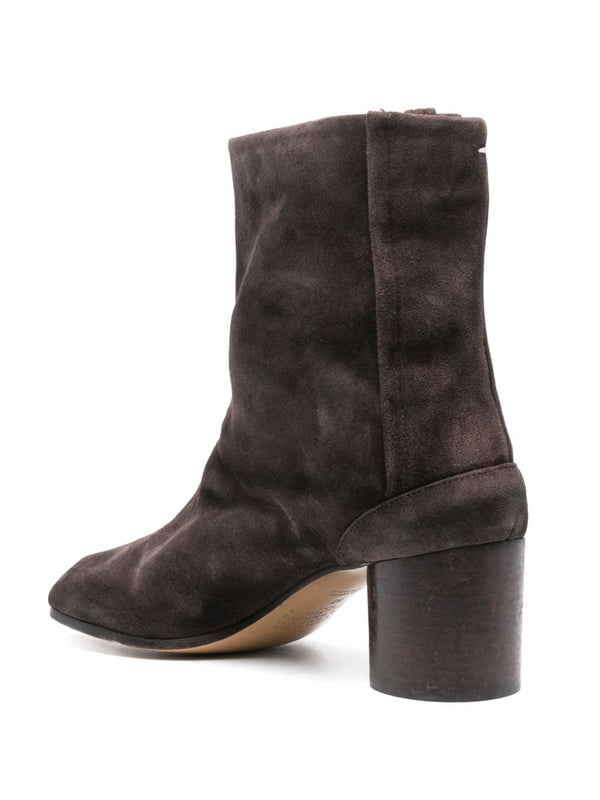 Henrik Vibskov 60mm Vintage Leather Tabi Boot - Dark Brown