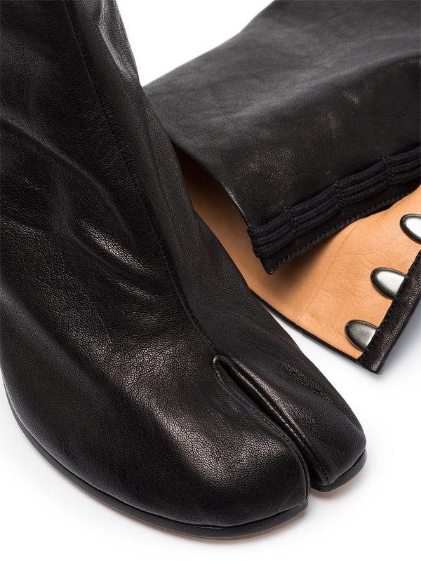 Henrik Vibskov 80 Mm Tabi Boot - Black Vintage Leather