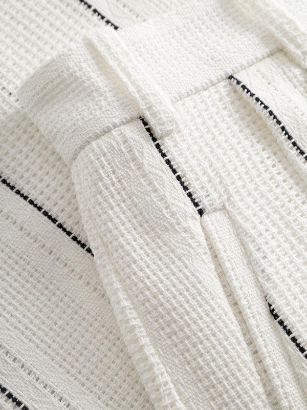 Henrik Vibskov Alexis - Net Weave White With Black Stripes