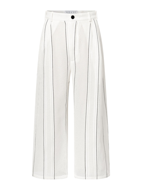 henrik vibskov Alexis - Net Weave White With Black Stripes