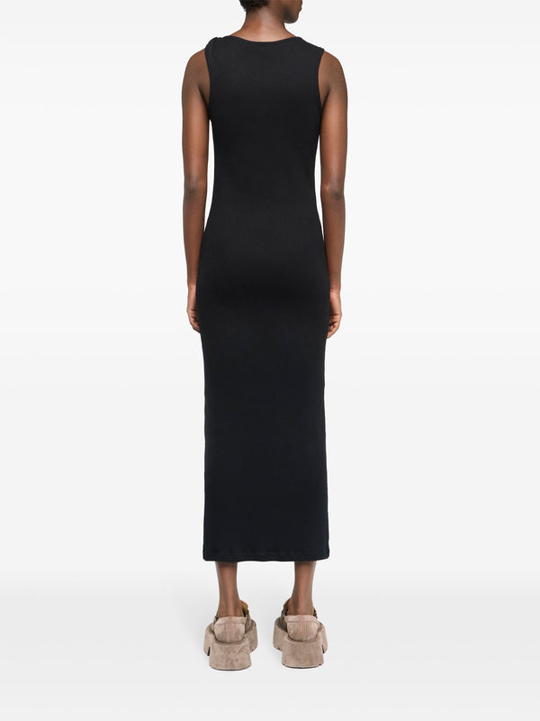 Henrik Vibskov Anchor Embroidery Twisted Strap Dress - Black