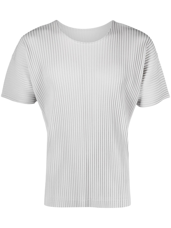 henrik vibskov AW23 Drop 2 Pleated Short Sleeve Shirt - Light Gray