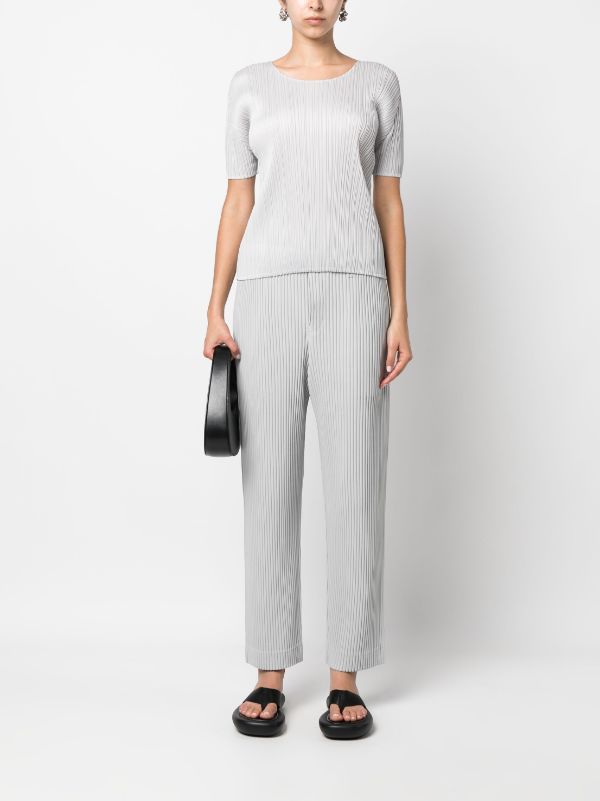 Henrik Vibskov AW23 Drop 2 Short Sleeve Top - Light Grey