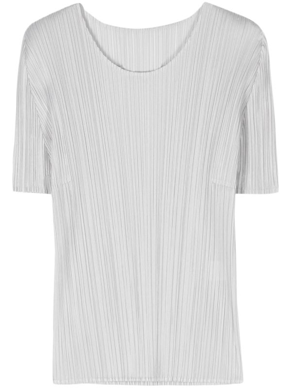 henrik vibskov AW23 Drop 2 Short Sleeve Top - Light Grey