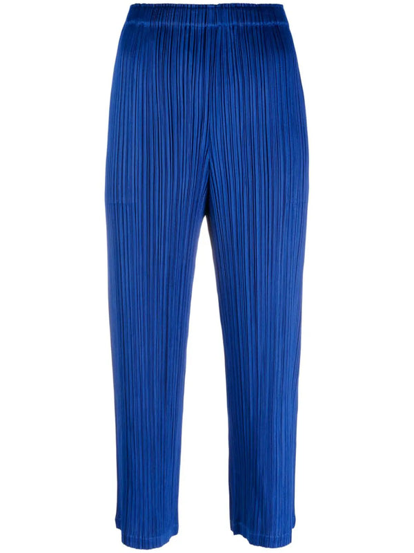 henrik vibskov AW23 Pleated Straight Pants - Deep Blue