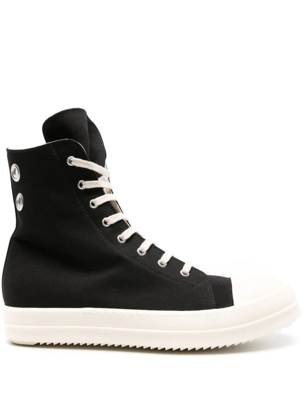 henrik vibskov AW24 Denim High Sneakers - Black/Milk/Milk