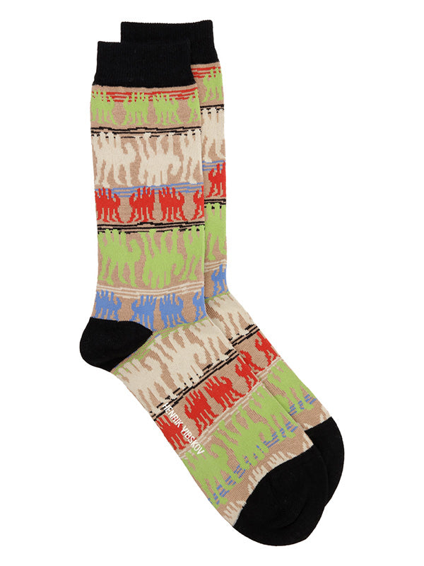 henrik vibskov Cannoli Socks Homme - Multi Black Cannoli