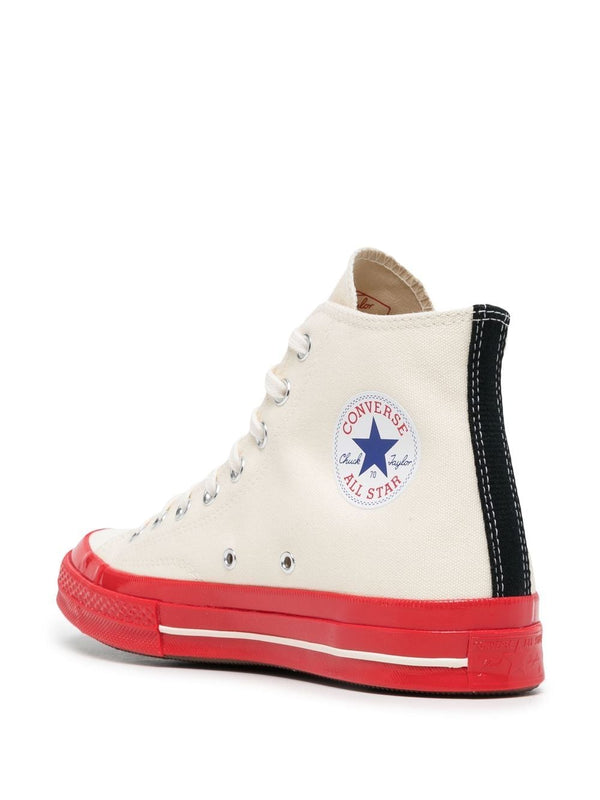 Henrik Vibskov Converse High 'Chuck Taylor' Sneaker Red Sole - White
