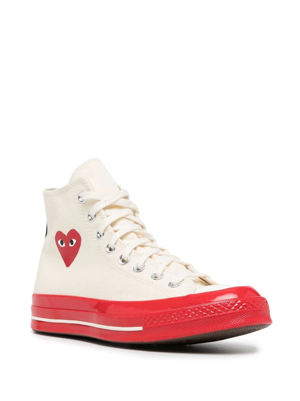 Henrik Vibskov Converse High 'Chuck Taylor' Sneaker Red Sole - White