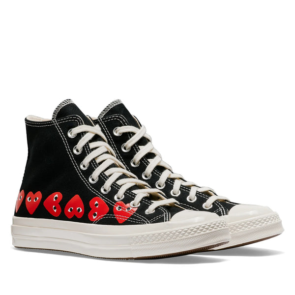 Henrik Vibskov Converse High 'Chuck Taylor' Sneakers Multi Heart - Black