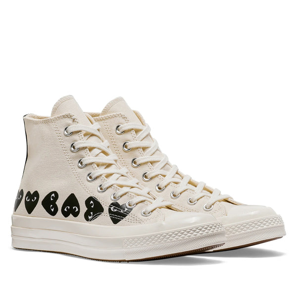 Henrik Vibskov Converse High 'Chuck Taylor' Sneakers Multi Heart - White