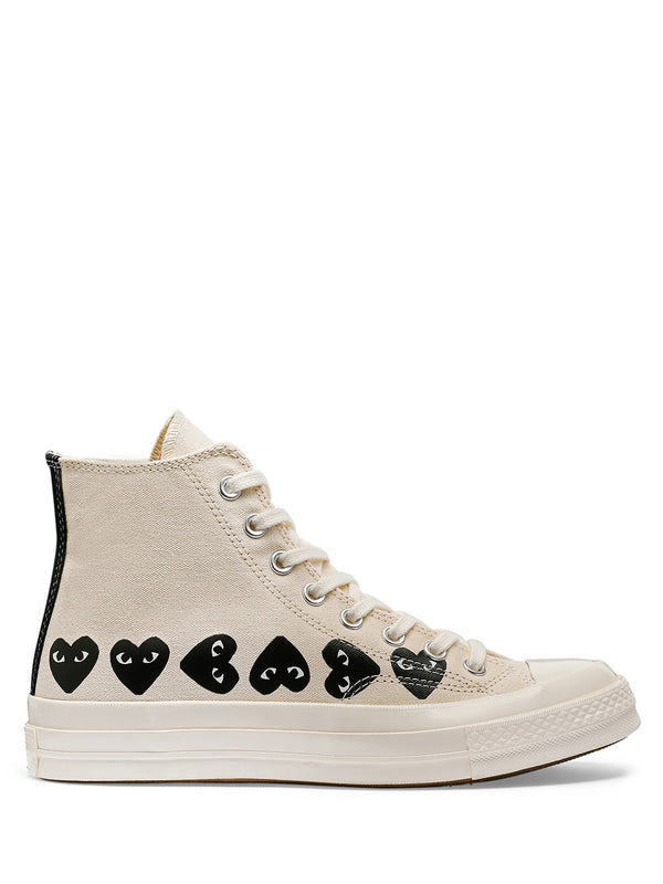 henrik vibskov Converse High 'Chuck Taylor' Sneakers Multi Heart - White
