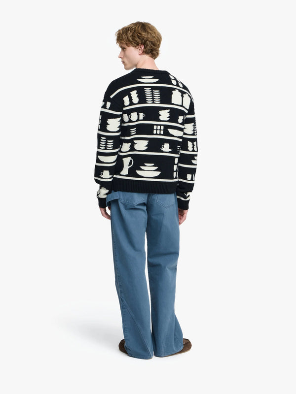 Henrik Vibskov Crockery Jacquard Jumper - Black/White
