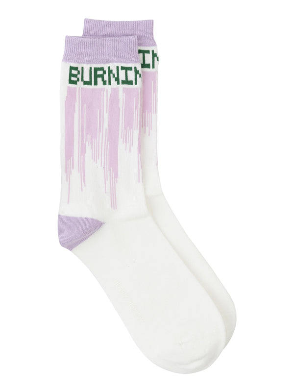 henrik vibskov Dripping Love Socks Femme - Purple Love Burning