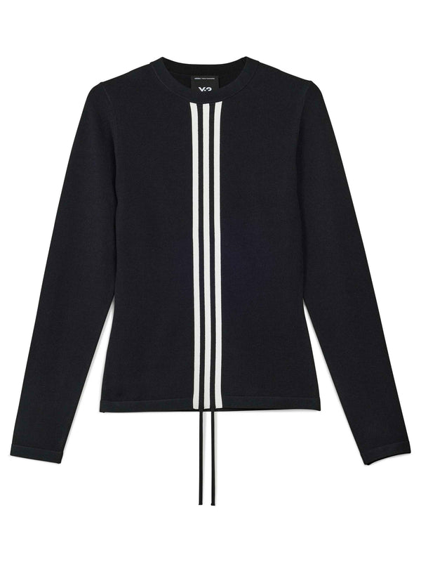 henrik vibskov Fitted Cinched Long Sleeve T-shirt – Black