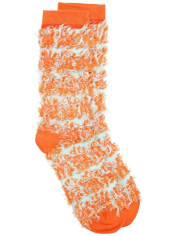 henrik vibskov Hairy Handsome Chair Socks Femme - Orange Hairy Chair